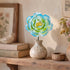 King Of Flower Romantic Large Peony - Handmade Ceramic Artificial Flower Decor - Blue & Green - image 13
