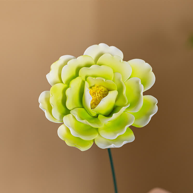 King Of Flower Romantic Large Peony - Handmade Ceramic Artificial Flower Decor - image 24