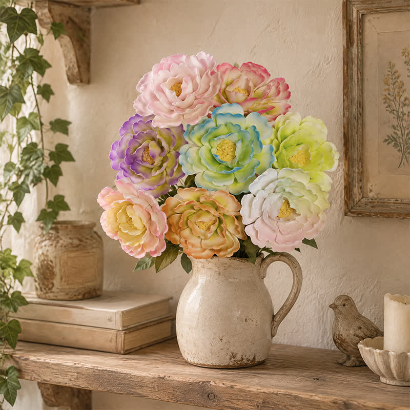 King Of Flower Romantic Large Peony - Handmade Ceramic Artificial Flower Decor - image 0