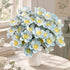 Mini Artificial Rose Flower For Office Desk - Handmade Ceramic Artificial Flower Decor - Blue & White & Yellow - image 25