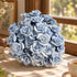 Mini Artificial Rose Flower For Office Desk - Handmade Ceramic Artificial Flower Decor - Blue & White Texture - image 23