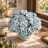 Mini Artificial Rose Flower For Office Desk - Handmade Ceramic Artificial Flower Decor - Gradient Bue & White - image 17