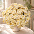 Mini Artificial Rose Flower For Office Desk - Handmade Ceramic Artificial Flower Decor - Yellow & White - image 11