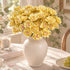 Mini Artificial Rose Flower For Office Desk - Handmade Ceramic Artificial Flower Decor - Yellow & Pink - image 27
