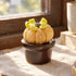 Cute Cactus With Flower In Pot - Handmade Mini Ceramic Cactus Figurine Decor - Style #3 - image 2