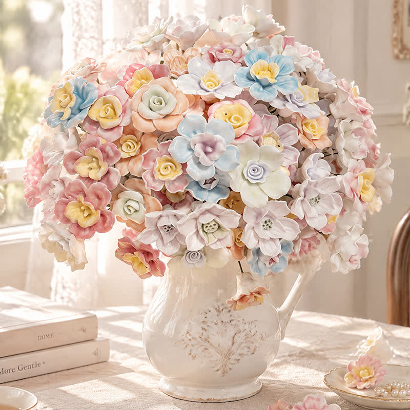 Mini Blossom Colorful Forever Garden Flower - Handmade Everlasting Flower Decor - Style #1 - image 0