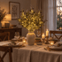 Nordic Olive Branch LED Night Decor - DIY Artificial Flowers Decor For Cozy Bedroom - 2 Pack - image 2
