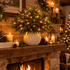 Lighted Red Berry Pine Centerpiece - DIY Christmas Tabletop Decor With LED Light String - image 1