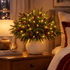 Lighted Red Berry Pine Centerpiece - DIY Christmas Tabletop Decor With LED Light String - image 4