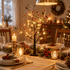 Glowing Red Berry Tree Lamp - Christmas Berry Twig Tree Light Decor - image 5
