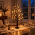 Gold Berries & Leaves Tree Lamp - Modern Sculptural Table Light Decor - image 1